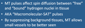 magnetization transfer MRA