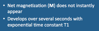 nuclear magnetization, T1 (longitudinal) relaxation